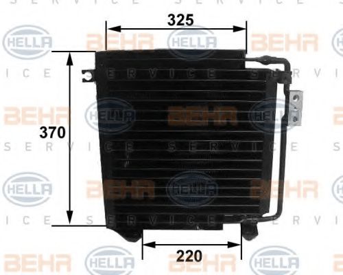 BEHR HELLA SERVICE 8FC 351 038-271 Конденсатор, кондиционер для CHRYSLER (Крайслер) BEHR HELLA SERVICE 8FC 351 038-271 Конденсатор, кондиционер для CHRYSLER (Крайслер)