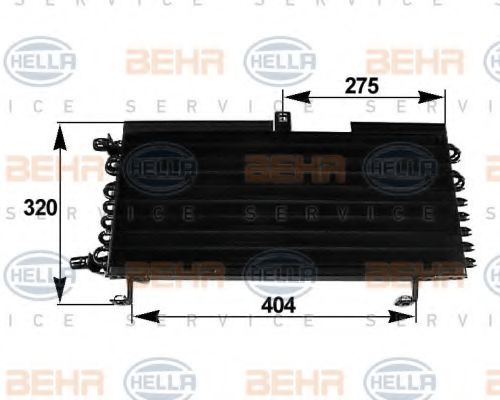 BEHR HELLA SERVICE 8FC 351 038-281 Конденсатор, кондиционер для PEUGEOT (Пежо) BEHR HELLA SERVICE 8FC 351 038-281 Конденсатор, кондиционер для PEUGEOT (Пежо)