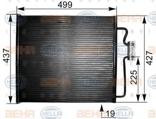BEHR HELLA SERVICE 8FC 351 038-811 Конденсатор, кондиционер для BMW 7 (Бмв 7) BEHR HELLA SERVICE 8FC 351 038-811 Конденсатор, кондиционер для BMW 7 (Бмв 7)