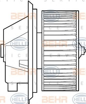 BEHR HELLA SERVICE 8EW 351 039-341 Вентилятор салона для FIAT TEMPRA (Фиат Тэмпра) BEHR HELLA SERVICE 8EW 351 039-341 Вентилятор салона для FIAT TEMPRA (Фиат Тэмпра)