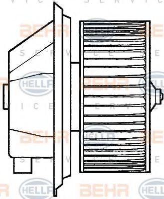 BEHR HELLA SERVICE 8EW 351 039-351 Вентилятор салона для FIAT TEMPRA (Фиат Тэмпра) BEHR HELLA SERVICE 8EW 351 039-351 Вентилятор салона для FIAT TEMPRA (Фиат Тэмпра)