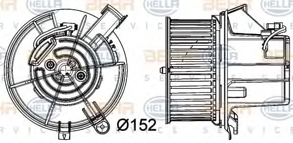 BEHR HELLA SERVICE 8EW 351 040-301 Вентилятор салона для MERCEDES-BENZ SLS AMG (Мэрcэдэс-бэнз Слс амг) BEHR HELLA SERVICE 8EW 351 040-301 Вентилятор салона для MERCEDES-BENZ SLS AMG (Мэрcэдэс-бэнз Слс амг)