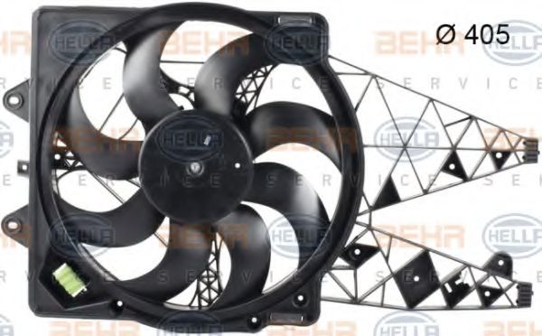 BEHR HELLA SERVICE 8EW 351 042-671 Вентилятор, охлаждение двигателя для FIAT PUNTO EVO (Фиат Пунто эво) BEHR HELLA SERVICE 8EW 351 042-671 Вентилятор, охлаждение двигателя для FIAT PUNTO EVO (Фиат Пунто эво)