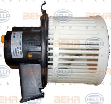 BEHR HELLA SERVICE 8EW 351 149-311 Вентилятор салона для FIAT 500 (Фиат 500) BEHR HELLA SERVICE 8EW 351 149-311 Вентилятор салона для FIAT 500 (Фиат 500)