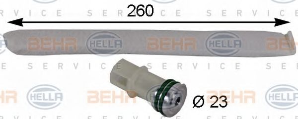 BEHR HELLA SERVICE 8FT 351 193-231 Осушитель, кондиционер для PEUGEOT 207 (Пежо 207) BEHR HELLA SERVICE 8FT 351 193-231 Осушитель, кондиционер для PEUGEOT 207 (Пежо 207)