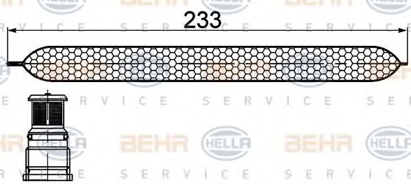 BEHR HELLA SERVICE 8FT 351 200-251 Осушитель, кондиционер для TOYOTA YARIS (Тойота/тоета Ярис) BEHR HELLA SERVICE 8FT 351 200-251 Осушитель, кондиционер для TOYOTA YARIS (Тойота/тоета Ярис)