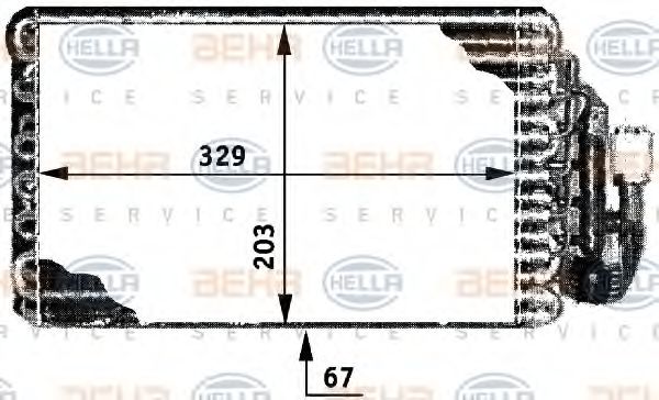 BEHR HELLA SERVICE 8FV 351 210-011 Испаритель, кондиционер для BMW 7 (Бмв 7) BEHR HELLA SERVICE 8FV 351 210-011 Испаритель, кондиционер для BMW 7 (Бмв 7)