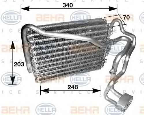 BEHR HELLA SERVICE 8FV 351 210-211 Испаритель, кондиционер для AUDI 80 (Ауди 80) BEHR HELLA SERVICE 8FV 351 210-211 Испаритель, кондиционер для AUDI 80 (Ауди 80)