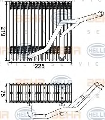 BEHR HELLA SERVICE 8FV 351 210-541 Испаритель, кондиционер для AUDI TT (Ауди Тт) BEHR HELLA SERVICE 8FV 351 210-541 Испаритель, кондиционер для AUDI TT (Ауди Тт)