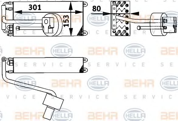 BEHR HELLA SERVICE 8FV 351 211-601 Испаритель, кондиционер для RENAULT LUTECIA I (Рено Лутэcиа и) BEHR HELLA SERVICE 8FV 351 211-601 Испаритель, кондиционер для RENAULT LUTECIA I (Рено Лутэcиа и)