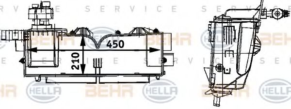 BEHR HELLA SERVICE 8FV 351 211-681 Испаритель, кондиционер для CITROËN JUMPY (CитроËн Джампи) BEHR HELLA SERVICE 8FV 351 211-681 Испаритель, кондиционер для CITROËN JUMPY (CитроËн Джампи)