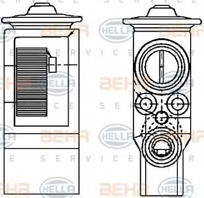 BEHR HELLA SERVICE 8UW 351 234-111 Расширительный клапан, кондиционер для PEUGEOT 206 CC (Пежо 206 сс) BEHR HELLA SERVICE 8UW 351 234-111 Расширительный клапан, кондиционер для PEUGEOT 206 CC (Пежо 206 сс)