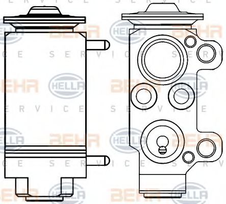 BEHR HELLA SERVICE 8UW 351 234-131 Расширительный клапан, кондиционер для BMW X1 (Бмв Х1) BEHR HELLA SERVICE 8UW 351 234-131 Расширительный клапан, кондиционер для BMW X1 (Бмв Х1)