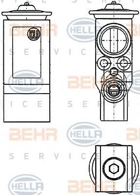 BEHR HELLA SERVICE 8UW 351 234-221 Расширительный клапан, кондиционер для CITROËN C4 (CитроËн С4) BEHR HELLA SERVICE 8UW 351 234-221 Расширительный клапан, кондиционер для CITROËN C4 (CитроËн С4)