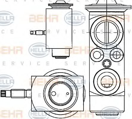 BEHR HELLA SERVICE 8UW 351 234-401 Расширительный клапан, кондиционер для VOLVO S80 II (Вольво S80 2) BEHR HELLA SERVICE 8UW 351 234-401 Расширительный клапан, кондиционер для VOLVO S80 II (Вольво S80 2)