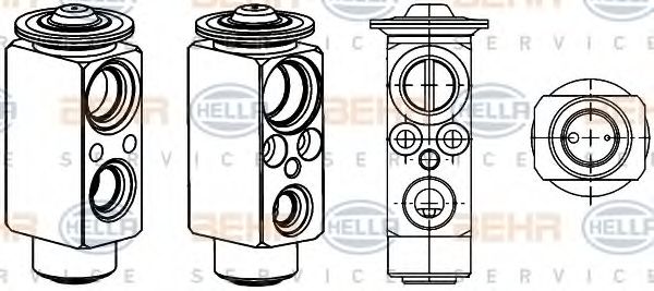 BEHR HELLA SERVICE 8UW 351 234-431 Расширительный клапан, кондиционер для BMW Z8 (Бмв З8) BEHR HELLA SERVICE 8UW 351 234-431 Расширительный клапан, кондиционер для BMW Z8 (Бмв З8)