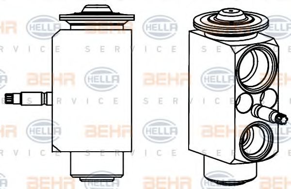 BEHR HELLA SERVICE 8UW 351 234-551 Расширительный клапан, кондиционер для FORD FOCUS III (Форд Фокус 3) BEHR HELLA SERVICE 8UW 351 234-551 Расширительный клапан, кондиционер для FORD FOCUS III (Форд Фокус 3)