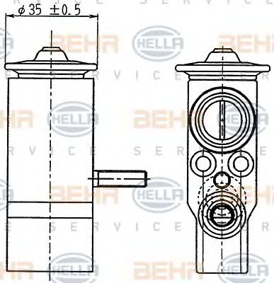 BEHR HELLA SERVICE 8UW 351 239-021 Расширительный клапан, кондиционер для MERCEDES-BENZ SLK (Мэрcэдэс-бэнз Слк) BEHR HELLA SERVICE 8UW 351 239-021 Расширительный клапан, кондиционер для MERCEDES-BENZ SLK (Мэрcэдэс-бэнз Слк)