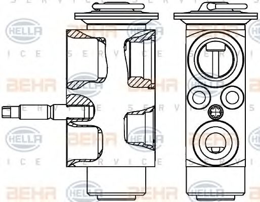 BEHR HELLA SERVICE 8UW 351 239-601 Расширительный клапан, кондиционер для BMW X3 (Бмв Х3) BEHR HELLA SERVICE 8UW 351 239-601 Расширительный клапан, кондиционер для BMW X3 (Бмв Х3)