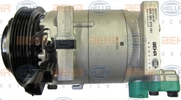 BEHR HELLA SERVICE 8FK 351 272-151 Компрессор, кондиционер для HYUNDAI I20 (Хендай И20) BEHR HELLA SERVICE 8FK 351 272-151 Компрессор, кондиционер для HYUNDAI I20 (Хендай И20)
