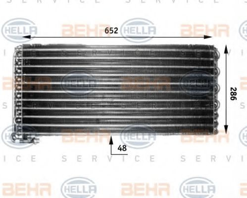 BEHR HELLA SERVICE 8FC 351 300-071 Конденсатор, кондиционер для MAN M 90 (Ман М 90) BEHR HELLA SERVICE 8FC 351 300-071 Конденсатор, кондиционер для MAN M 90 (Ман М 90)