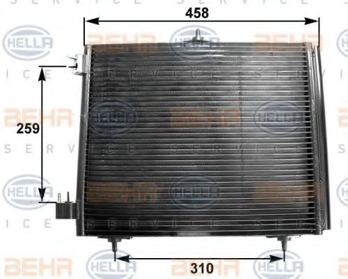 BEHR HELLA SERVICE 8FC 351 300-371 Конденсатор, кондиционер для CITROëN (Cитроëн) BEHR HELLA SERVICE 8FC 351 300-371 Конденсатор, кондиционер для CITROëN (Cитроëн)