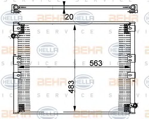 BEHR HELLA SERVICE 8FC 351 302-171 Конденсатор, кондиционер для TOYOTA 4 RUNNER (Тойота/тоета 4 руннэр) BEHR HELLA SERVICE 8FC 351 302-171 Конденсатор, кондиционер для TOYOTA 4 RUNNER (Тойота/тоета 4 руннэр)