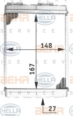 BEHR HELLA SERVICE 8FH 351 313-081 Теплообменник, отопление салона для MITSUBISHI LANCER IV (Митсубиши/митсубиси Ланcэр иv) BEHR HELLA SERVICE 8FH 351 313-081 Теплообменник, отопление салона для MITSUBISHI LANCER IV (Митсубиши/митсубиси Ланcэр иv)