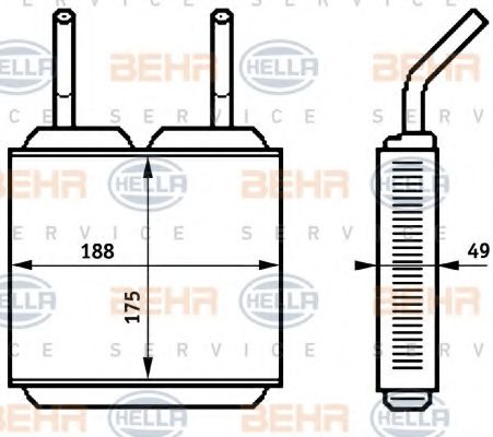 BEHR HELLA SERVICE 8FH 351 313-271 Теплообменник, отопление салона для OPEL KADETT E COMBO (Опель Кадэтт э комбо) BEHR HELLA SERVICE 8FH 351 313-271 Теплообменник, отопление салона для OPEL KADETT E COMBO (Опель Кадэтт э комбо)
