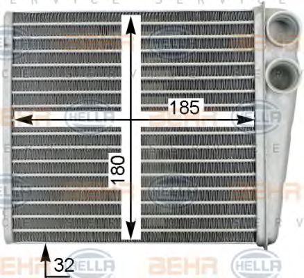 BEHR HELLA SERVICE 8FH 351 315-781 Теплообменник, отопление салона для AUDI TT (Ауди Тт) BEHR HELLA SERVICE 8FH 351 315-781 Теплообменник, отопление салона для AUDI TT (Ауди Тт)