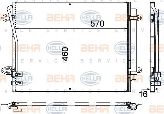BEHR HELLA SERVICE 8FC 351 319-431 Конденсатор, кондиционер для VOLKSWAGEN PASSAT CC (Фольксваген Пассат сс) BEHR HELLA SERVICE 8FC 351 319-431 Конденсатор, кондиционер для VOLKSWAGEN PASSAT CC (Фольксваген Пассат сс)