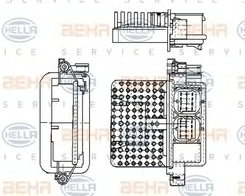 BEHR HELLA SERVICE 5HL 351 321-161 Регулятор, вентилятор салона для RENAULT LUTECIA I (Рено Лутэcиа и) BEHR HELLA SERVICE 5HL 351 321-161 Регулятор, вентилятор салона для RENAULT LUTECIA I (Рено Лутэcиа и)