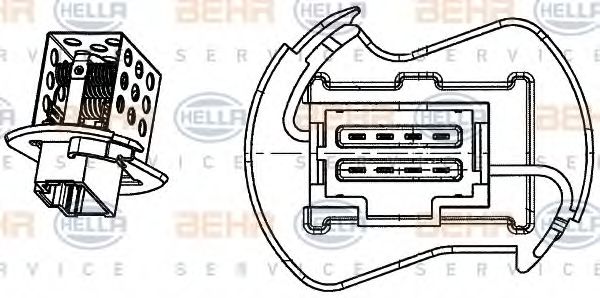 BEHR HELLA SERVICE 9ML 351 332-251 Сопротивление, вентилятор салона для NISSAN INTERSTAR (Ниссан Интэрстар) BEHR HELLA SERVICE 9ML 351 332-251 Сопротивление, вентилятор салона для NISSAN INTERSTAR (Ниссан Интэрстар)
