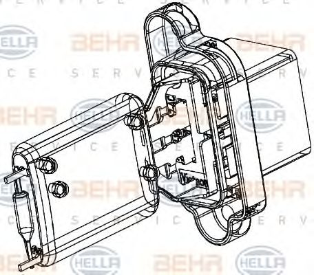 BEHR HELLA SERVICE 9ML 351 332-361 Сопротивление, вентилятор салона для FORD FUSION (Форд Фьюжн) BEHR HELLA SERVICE 9ML 351 332-361 Сопротивление, вентилятор салона для FORD FUSION (Форд Фьюжн)