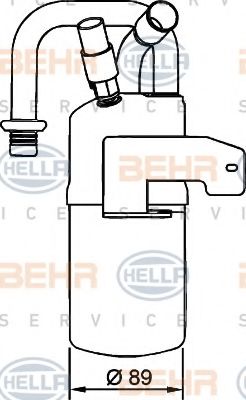 BEHR HELLA SERVICE 8FT 351 335-011 Осушитель, кондиционер для FORD FUSION (Форд Фьюжн) BEHR HELLA SERVICE 8FT 351 335-011 Осушитель, кондиционер для FORD FUSION (Форд Фьюжн)