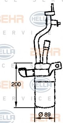 BEHR HELLA SERVICE 8FT 351 335-091 Осушитель, кондиционер для FORD FOCUS II (Форд Фокус 2) BEHR HELLA SERVICE 8FT 351 335-091 Осушитель, кондиционер для FORD FOCUS II (Форд Фокус 2)