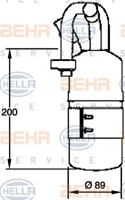 BEHR HELLA SERVICE 8FT 351 335-121 Осушитель, кондиционер для FORD FUSION (Форд Фьюжн) BEHR HELLA SERVICE 8FT 351 335-121 Осушитель, кондиционер для FORD FUSION (Форд Фьюжн)