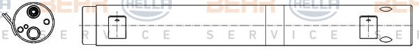 BEHR HELLA SERVICE 8FT 351 335-271 Осушитель, кондиционер для MERCEDES-BENZ B-CLASS (Мэрcэдэс-бэнз Б класс)