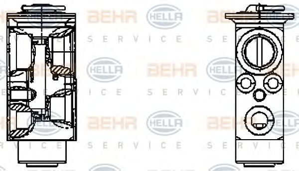 BEHR HELLA SERVICE 8UW 351 336-151 Расширительный клапан, кондиционер для VOLVO FH 12 (Вольво Фх 12) BEHR HELLA SERVICE 8UW 351 336-151 Расширительный клапан, кондиционер для VOLVO FH 12 (Вольво Фх 12)