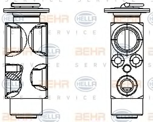 BEHR HELLA SERVICE 8UW 351 336-161 Расширительный клапан, кондиционер для MAN TGL (Ман Тгл) BEHR HELLA SERVICE 8UW 351 336-161 Расширительный клапан, кондиционер для MAN TGL (Ман Тгл)