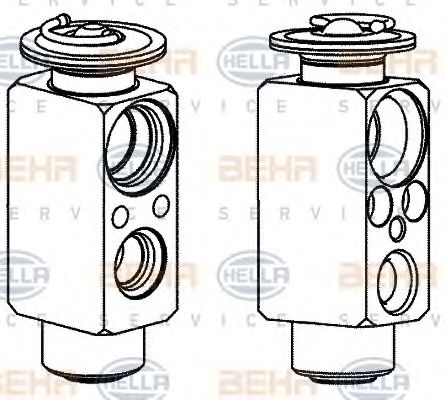 BEHR HELLA SERVICE 8UW 351 336-251 Расширительный клапан, кондиционер для DAF XF 95 (Даф Xф 95) BEHR HELLA SERVICE 8UW 351 336-251 Расширительный клапан, кондиционер для DAF XF 95 (Даф Xф 95)