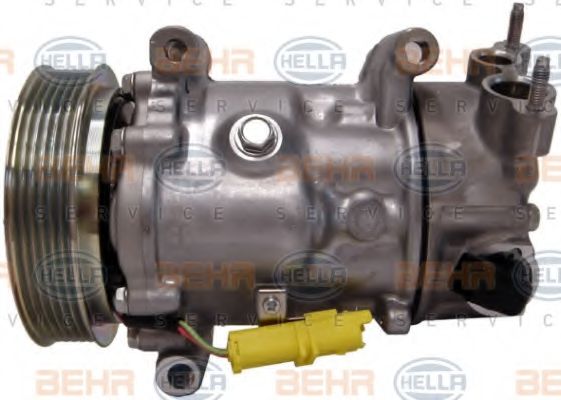 BEHR HELLA SERVICE 8FK 351 340-081 Компрессор, кондиционер для PEUGEOT 207 (Пежо 207) BEHR HELLA SERVICE 8FK 351 340-081 Компрессор, кондиционер для PEUGEOT 207 (Пежо 207)