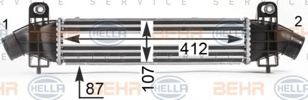 BEHR HELLA SERVICE 8ML 376 700-731 Интеркулер 