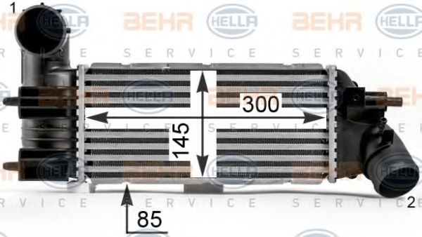 BEHR HELLA SERVICE 8ML 376 700-741 Интеркулер 