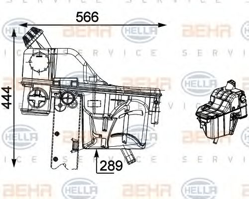 BEHR HELLA SERVICE 8MA 376 705-091 Компенсационный бак, охлаждающая жидкость для MERCEDES-BENZ ECONIC (Мэрcэдэс-бэнз Эcониc) BEHR HELLA SERVICE 8MA 376 705-091 Компенсационный бак, охлаждающая жидкость для MERCEDES-BENZ ECONIC (Мэрcэдэс-бэнз Эcониc)