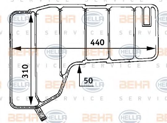 BEHR HELLA SERVICE 8MA 376 705-201 Компенсационный бак, охлаждающая жидкость для MERCEDES-BENZ ACTROS (Мэрcэдэс-бэнз Аcтрос) BEHR HELLA SERVICE 8MA 376 705-201 Компенсационный бак, охлаждающая жидкость для MERCEDES-BENZ ACTROS (Мэрcэдэс-бэнз Аcтрос)