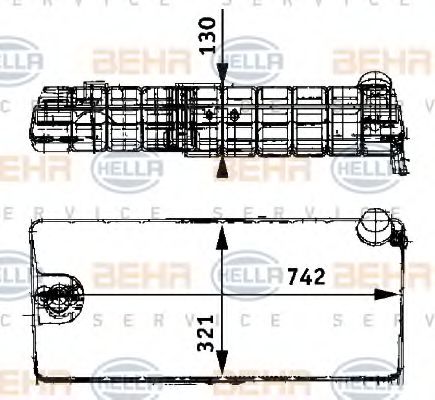 BEHR HELLA SERVICE 8MA 376 705-231 Компенсационный бак, охлаждающая жидкость для MAN (Ман) BEHR HELLA SERVICE 8MA 376 705-231 Компенсационный бак, охлаждающая жидкость для MAN (Ман)