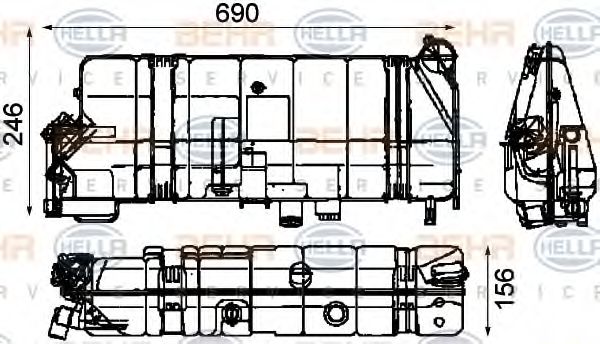 BEHR HELLA SERVICE 8MA 376 705-261 Компенсационный бак, охлаждающая жидкость для MERCEDES-BENZ O 340 (Мэрcэдэс-бэнз О 340) BEHR HELLA SERVICE 8MA 376 705-261 Компенсационный бак, охлаждающая жидкость для MERCEDES-BENZ O 340 (Мэрcэдэс-бэнз О 340)