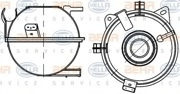 BEHR HELLA SERVICE 8MA 376 705-351 Компенсационный бак, охлаждающая жидкость для SKODA RAPID (Шкода Рапид) BEHR HELLA SERVICE 8MA 376 705-351 Компенсационный бак, охлаждающая жидкость для SKODA RAPID (Шкода Рапид)