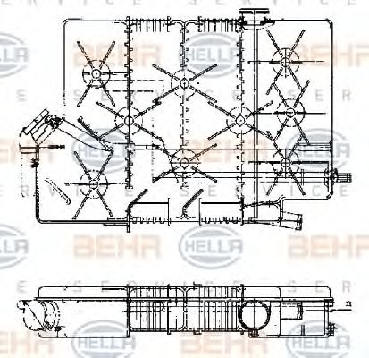 BEHR HELLA SERVICE 8MA 376 705-371 Компенсационный бак, охлаждающая жидкость для MAN (Ман) BEHR HELLA SERVICE 8MA 376 705-371 Компенсационный бак, охлаждающая жидкость для MAN (Ман)